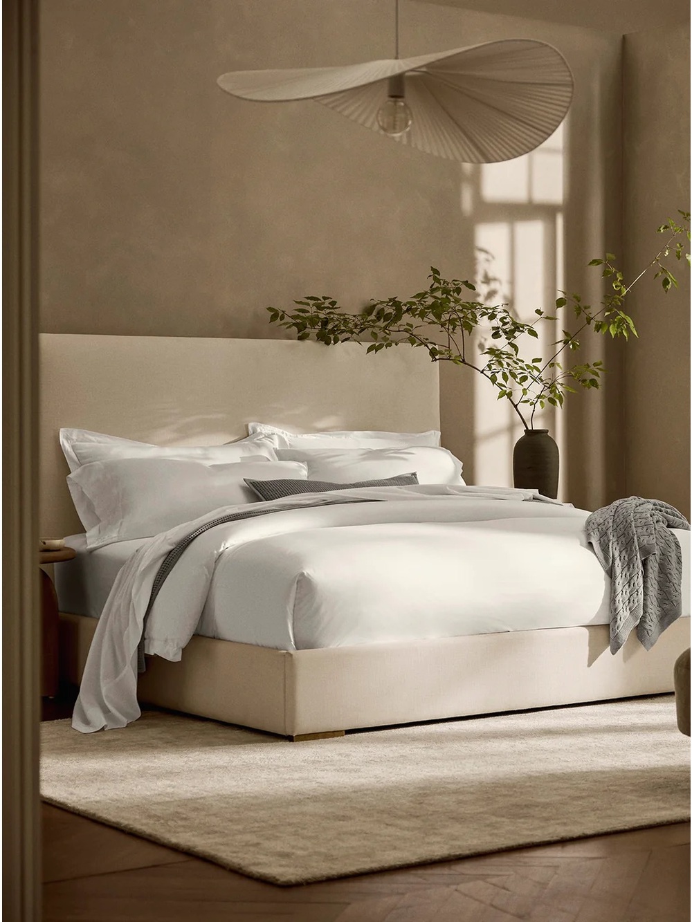 NEW KING BOLL & BRANCH Hotel-Style White Sheet Set Percale SHEET Set